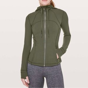 Lululemon Hooded Define Jacket Camo Green 2 Nulu